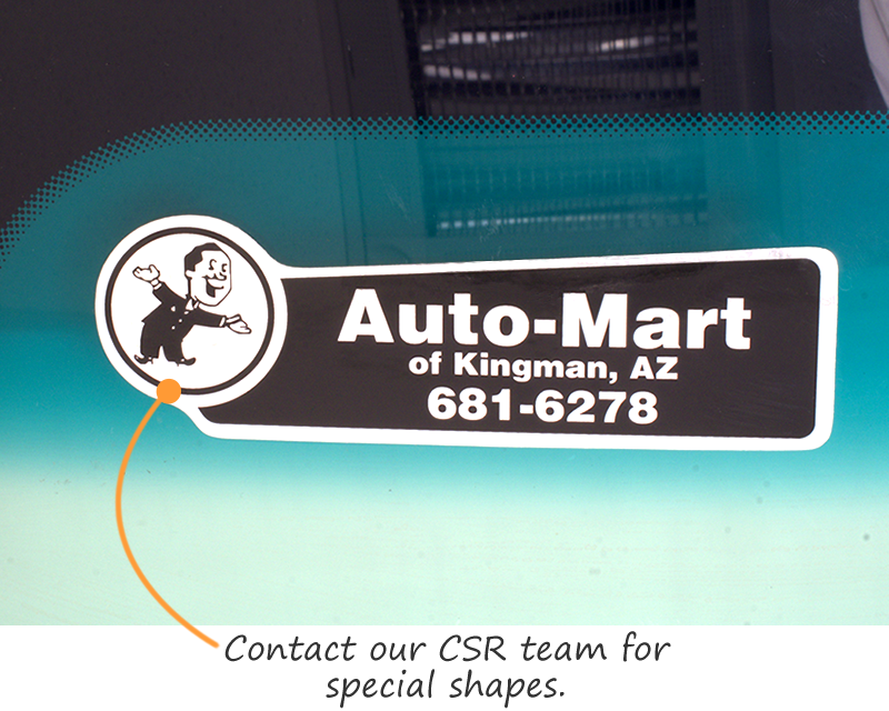 Car Dealership Stickers Ship Free from LabelLab