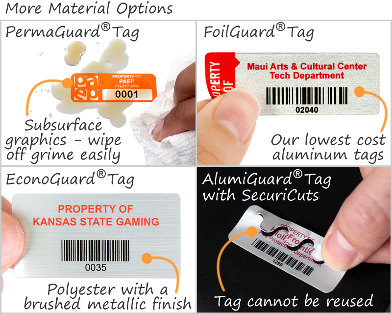 Property ID Tags Free Shipping from MyAssetTag