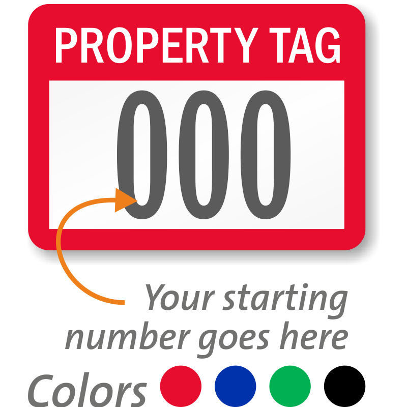 Property ID Tags Free Shipping from MyAssetTag