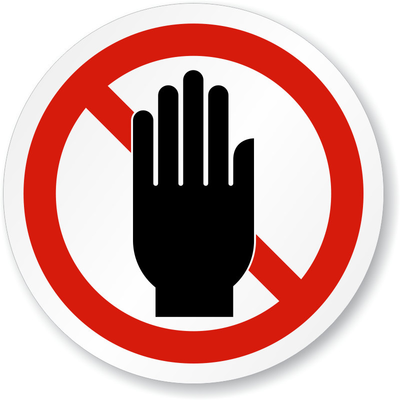 Do Not Obstruct Stay Clear ISO Prohibition Sign SKU IS 1061 Do Not Obstruct Stay Clear ISO Prohibition Sign SKU IS 1061