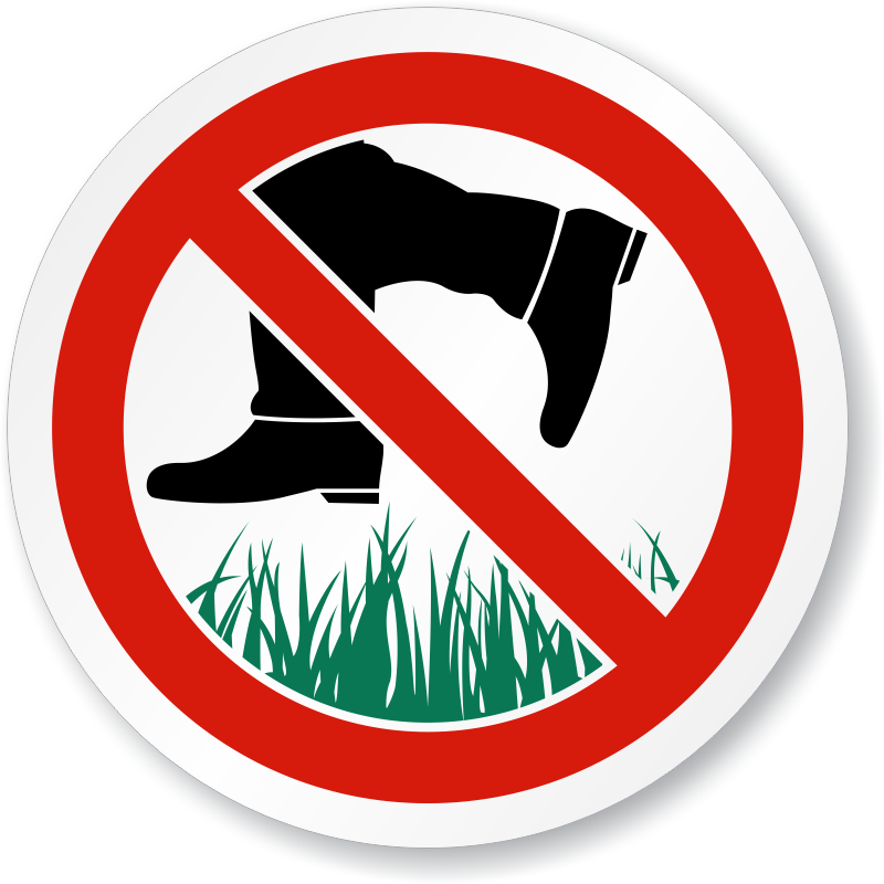 do-not-walk-on-the-grass-symbol-iso-sign-free-shipping-sku-is-1197