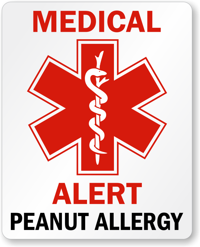 Peanut Safety Signs Food Allergy Safety Signs 5197