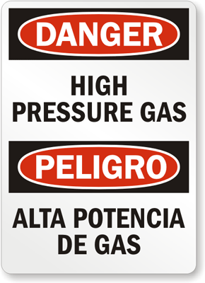 High Pressure Signs - MySafetySign.com