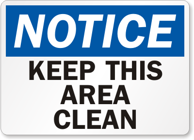 Housekeeping Signs - Free Shipping from MySafetySign