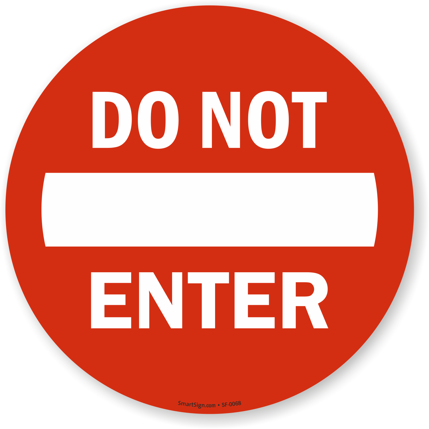 Do Not Enter Symbol Sign SKU SF 0068 MySafetySign