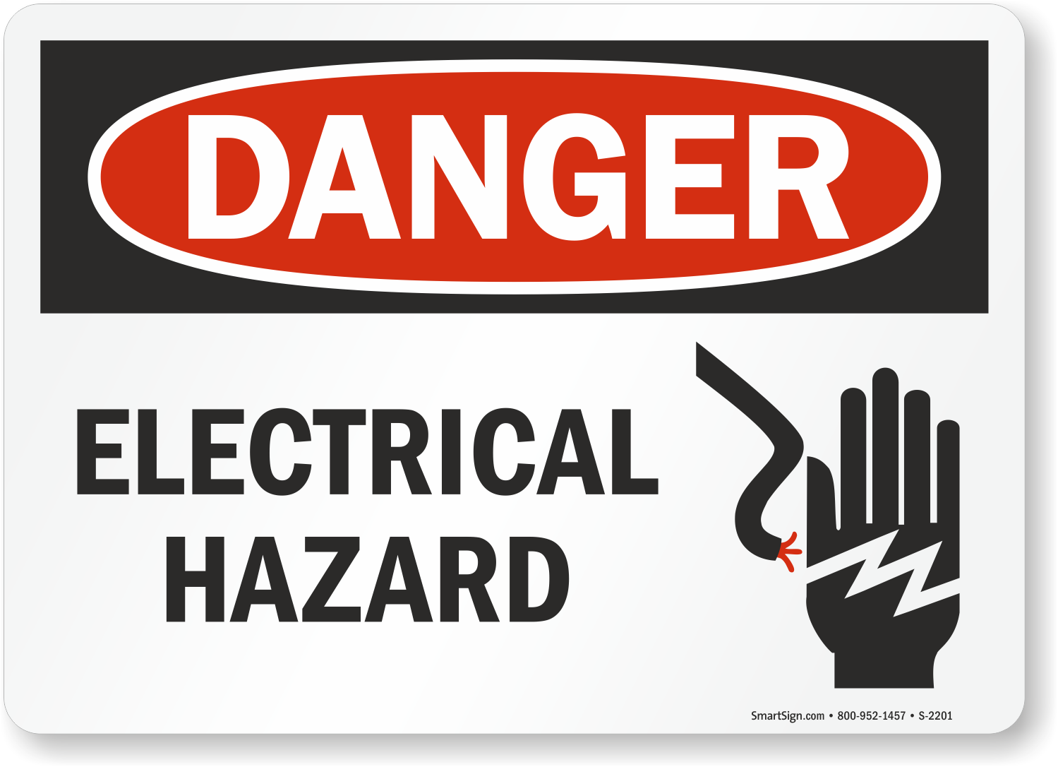 Electrical Hazard Signs Osha Ansi Compliant