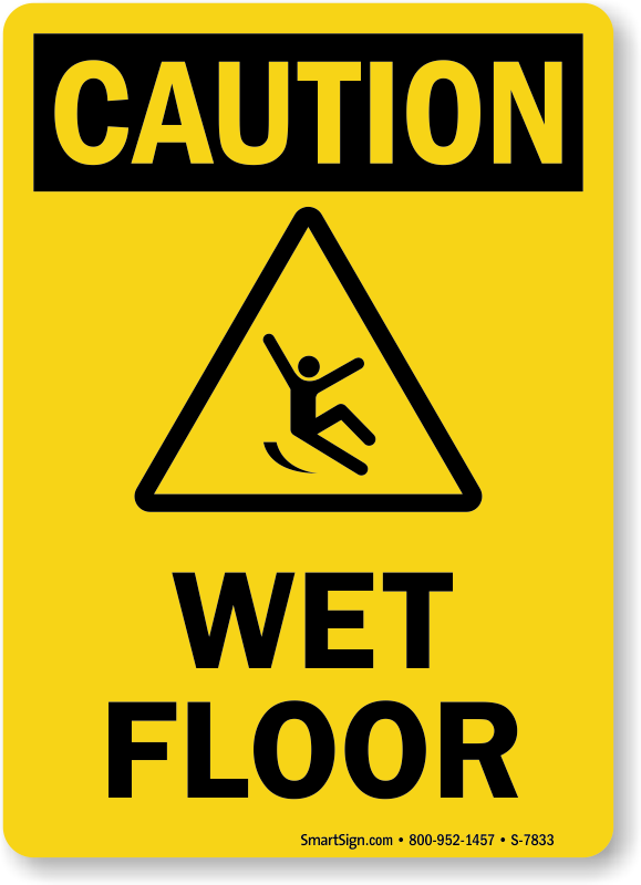 Caution Wet Floor Sign Printable Printable Blank World