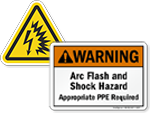 Arc Flash and Welding Arc Signs