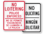 Bilingual Safety Signs