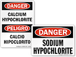 Sodium Hypochlorite Signs