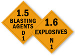Class 1.5 and 1.6 - Explosive
