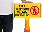 Cone Top Forklift Signs