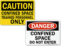 Confined Space Signs