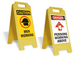 Construction Area Stand Up Floor Signs