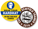 Construction Hard Hat Stickers