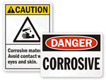 Corrosive Materials Signs