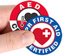 CPR Certified Stickers