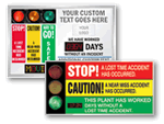 Custom Big Safety Scoreboards