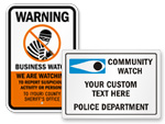 Crime Watch Signs