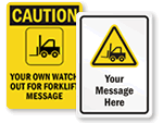 Custom Forklift Signs