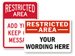 Custom Restricted Area