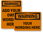 Custom ANSI Warning Signs
