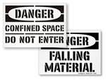 Danger Floor Stencils