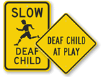 Deaf Child signs