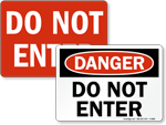 Do Not Enter