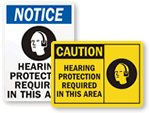 Ear Protection Signs