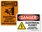 Electrical Warning Signs | Electrical Safety Signs | OSHA & ANSI