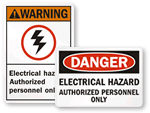 Electrical Hazards – Keep Out Signs