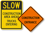 Construction Entrance Signs