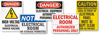 Electrical Equipment Warning