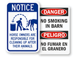 Other Livestock Safety Signs