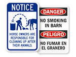 Environmental Hazards Signs – Spill, Waste & Contamination Warnings