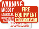 Fire Equipment Signs