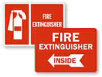 Fire Extinguisher Inside Signs