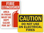 Fire Extinguisher Instruction Labels
