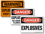 Explosives Signs