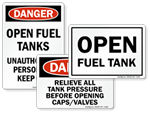 Fuel Tank Signs