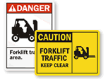 Forklift Area Signs | Keep Clear Signs