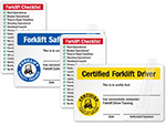 Forklift Certification Cards