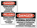 Formaldehyde Signs