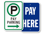 Pay Parking Signs