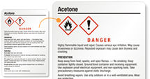 Free Acetone Labels