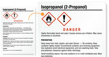 Isopropanol Labels