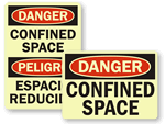 GlowSmart™ Confined Space Signs