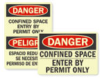 GlowSmart Confined Space Signs