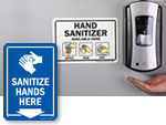Sanitize When You Enter Signs